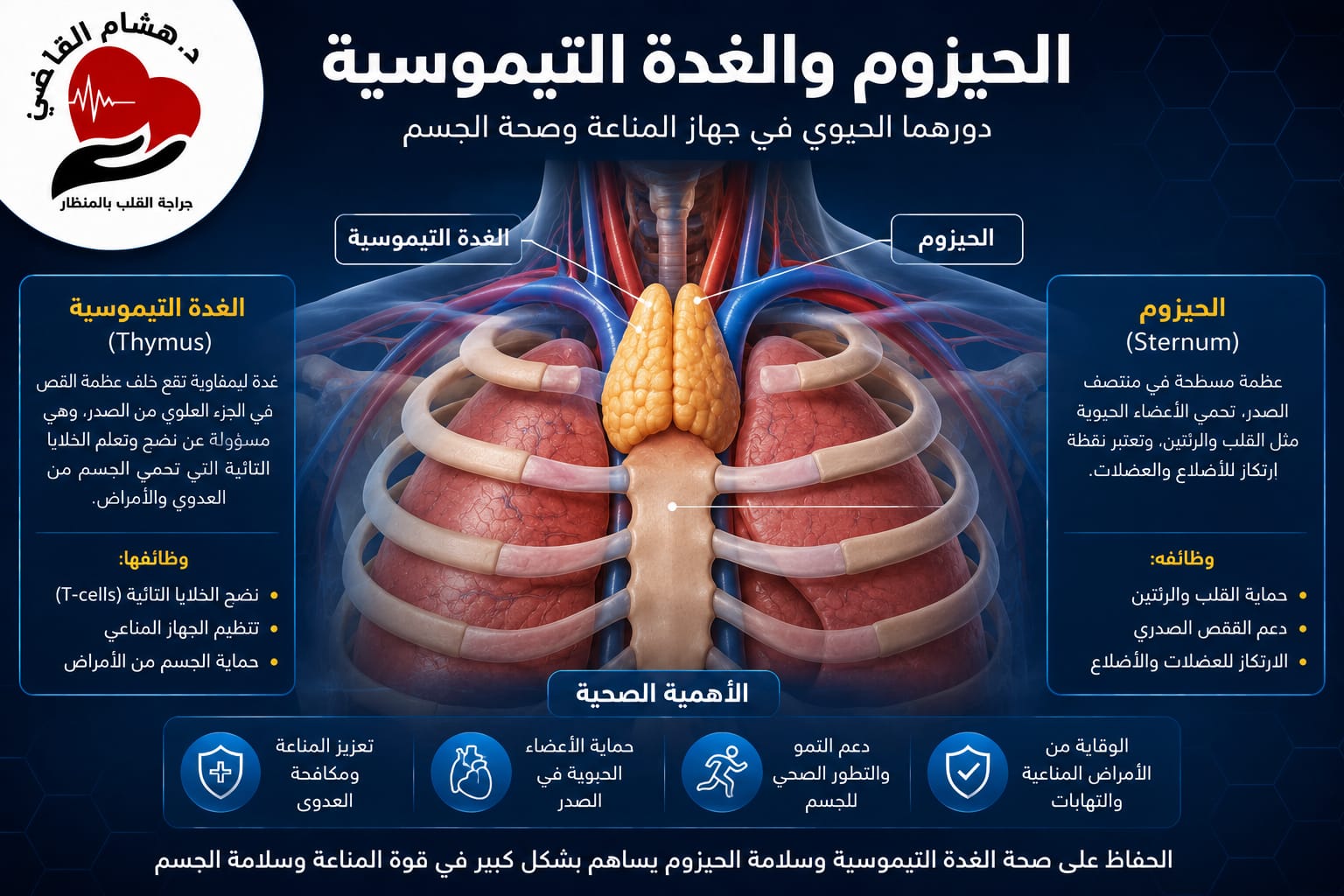 استئصال الغدة التيموسية بالمنظار - دكتور هشام القاضي